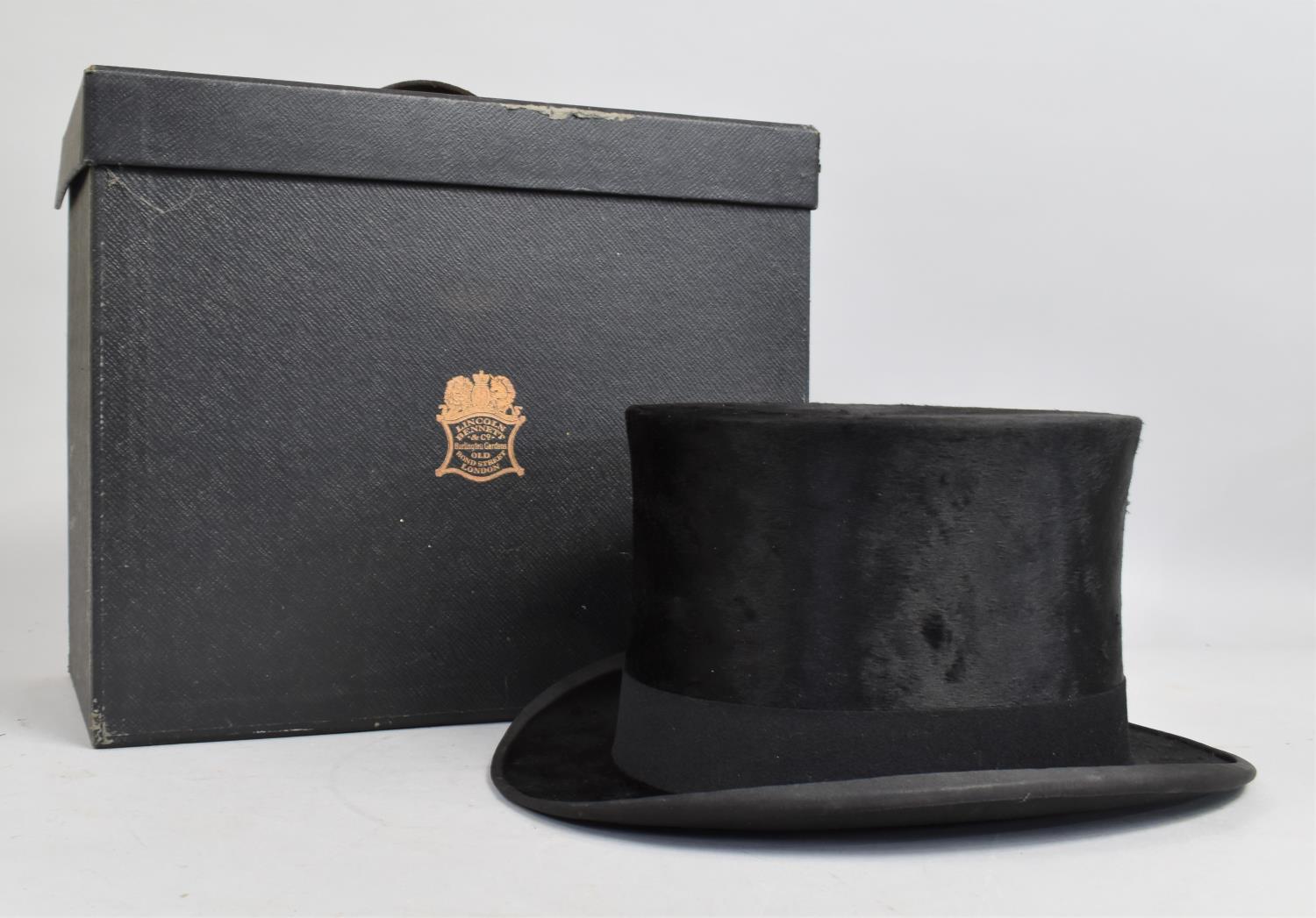 An Edwardian Black Top Hat by Lincoln Bennett in Original Fitted Carrying Case, Interior Measurement - Image 2 of 9