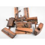 A Collection of Various Vintage Wooden Tools to comprise Planes, Moulding Planes Etc