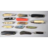 A Collection of Various Vintage Pen Knives and Pocket Knives
