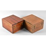 Two Edwardian Scientific Instrument Boxes