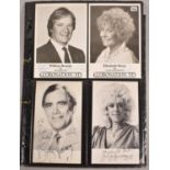A Collection of Mainly Signed Cast Photographs, Coronation Street, C.1980's