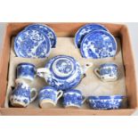 An Early 20th Century Blue and White Doll's Tea Set