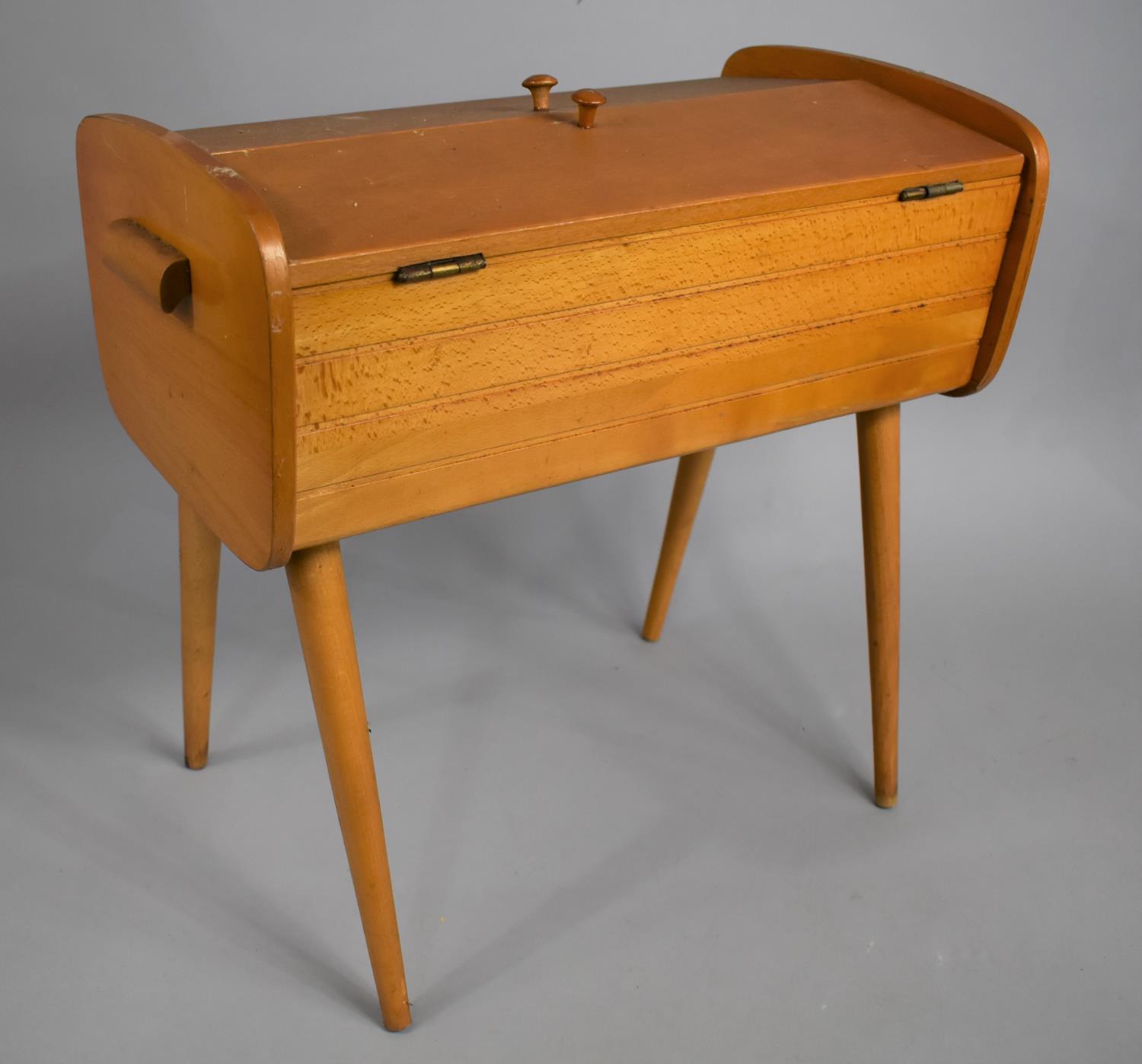 A Mid/Late 20th Century Sewing Box with Contents Together with a Janome Sewing Machine (incomplete)