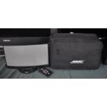 A Bose Additional Music System Sound dock with Bag and Accessories