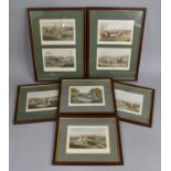 A Framed Set of Ackerman's Sporting Prints to include Indian Sporting Scraps, 22x15cms