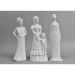 Three Spode Ladies by Pauline Shone, Laura, Diana and Mother and Child