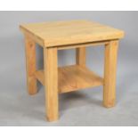 A Small Wooden Stand, 50cms Square