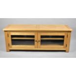 A Modern TV Stand or Music Cabinet with Rectangular Top, 42cms Wide