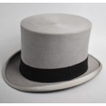 A Vintage Lincoln Bennett and Co Grey Top Hat, Inner Measurements, 20cms by 16cms
