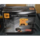 A JCB 180 Watt Palm Sander