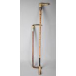 Two Bone Handled Riding Crops, Bamboo Example by Swaine and Adeney, Makers to the Queen, The Other