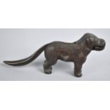 An Early 20th Century Cast Iron Novelty Nutcracker in the Form of a Dog, 23cms Long