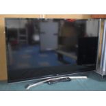 A JVC 40" TV with Remote