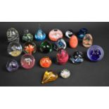 A Collection of Various Glass paperweights to comprise Large Examples (20 Total)