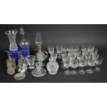 A Collection of Various Glassware to comprise Sherry Glasses, Tudor Sherry Glasses, Perfume