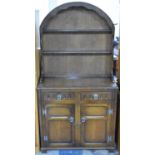 A Mid 20th Century Oak Dutch Dresser, 94cm wide
