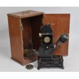 A Vintage Mahogany Cased "Baby" Projector, Made in France