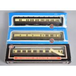 Three Airfix OO Gauge Coaches