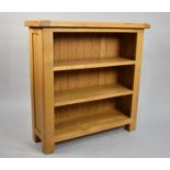 A Modern Three Shelf Open Bookcase, 90cm wide