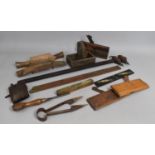 A Collection of Various Vintage Tools to comprise Planes Etc together with a Boxed Contemporary