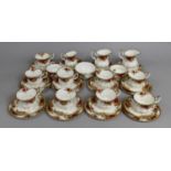 A Royal Albert Old Country Roses Tea Set to comprise nine Cups, Twelve Saucers, Twelve Side