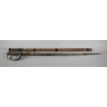 A Distressed 1822 Pattern Officers Sword with Remnants of Scabbard