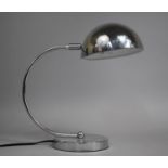 A Modern Chromed Desktop Reading Light