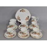 A Marlborough Mikado Pattern Tea Set to comprise Six Cups, Saucers and Side Plates, Cake Plate and a