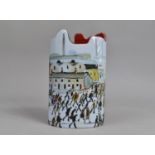 A Beswick Silhouette d'art Vase, LS Lowry, 21cm high