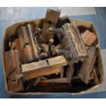 A Large Collection of Various Vintage Moulding Planes, Block Planes Etc