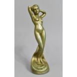 A Mid 20th Century Cast Metal Study of a Nude, 29cms High