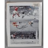 An Autographed World Cup Photograph by Geoff Hurst