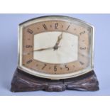 A Mid 20th Century Garrard 8 Day Mantel Clock on Wooden Stand