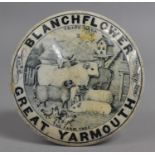 A 19th Century Pot Lid, Blanchflower Great Yarmouth, Some Conition Issues