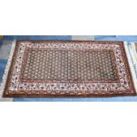 A Hand Made Sarough Rug, 140x76cms