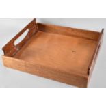 A Mid 20th Century Rectangular Two Handled Butlers Tray, 48cms by 42cms