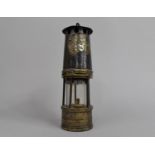 A Late 19th/Early 20th century Brass and Iron Miners Safety Lamp by Smallwood and Ackroyd