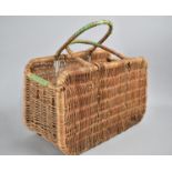 A Vintage Wicker Shopping Basket, 36cms Wide
