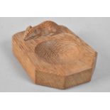 A Robert Thompson (Mouseman) Oak Ashtray, 10cms Long