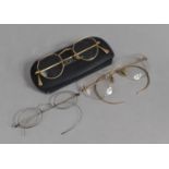 A Collection of Various Gilt Spectacles