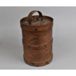 An Early 20th Century Oriental Cylindrical Food/Rice Container with Removable Lid, 22cms Diameter