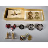 A Collection of Royal Engineers Badges and Cufflinks Etc