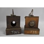 Two Vintage British Rail Signal Lamps, Both Stamped for BR(M)