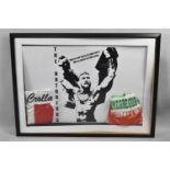 A Large Framed Conor McGregor Diorama to include Shorts, Irish Martial Arts Star, Former Ultimate