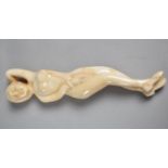 A Reproduction Bone Nude, 12.5cm long