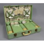A Vintage Brexton Picnic Box with Contents