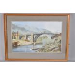 A Framed Watercolour and Gouache, Ironbridge by Richard Philpott, Dated for '87, 53x33cm