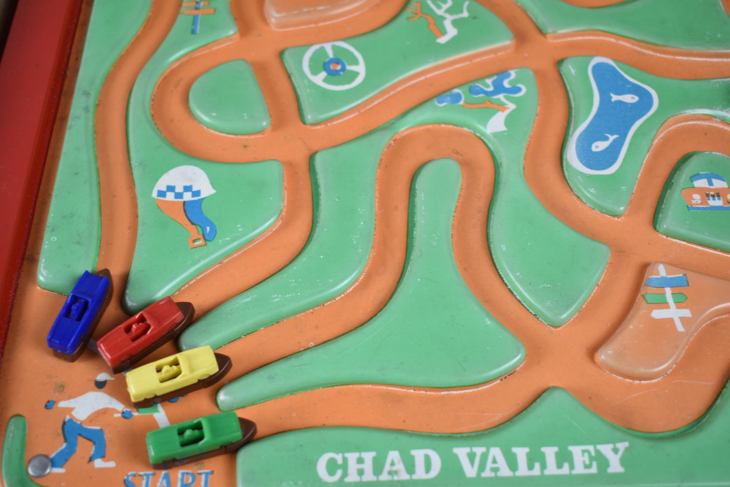 A Vintage Boxed Chad Valley Vibra Car Racing Game with Four Cars but Missing Selector Card - Image 2 of 2