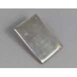 A Silver Cigarette Case with Engine Turned Decoration, Birmingham Hallmark, 119g, 13x8.5cm