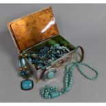 A Collection of Turquoise and Blue Stone Jewellery to Include Large Pendant Necklaces, Ring, Beads